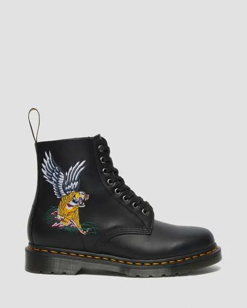 1460 Souvenir Black Nappa Boots