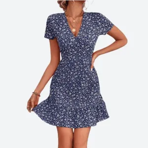 Bohemian Floral Print Slim Fit Dresses