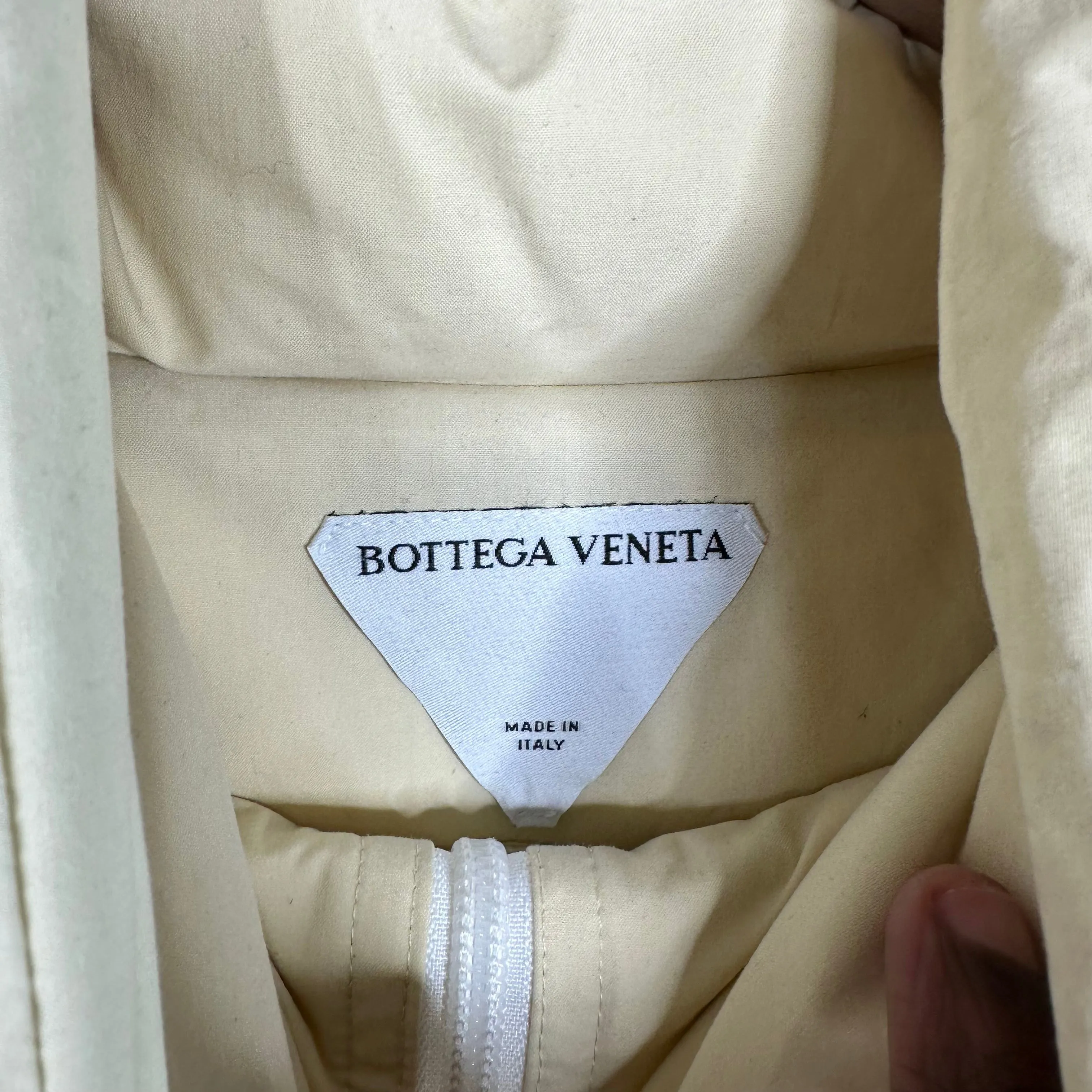 Bottega Veneta Cream Puffer Jacket