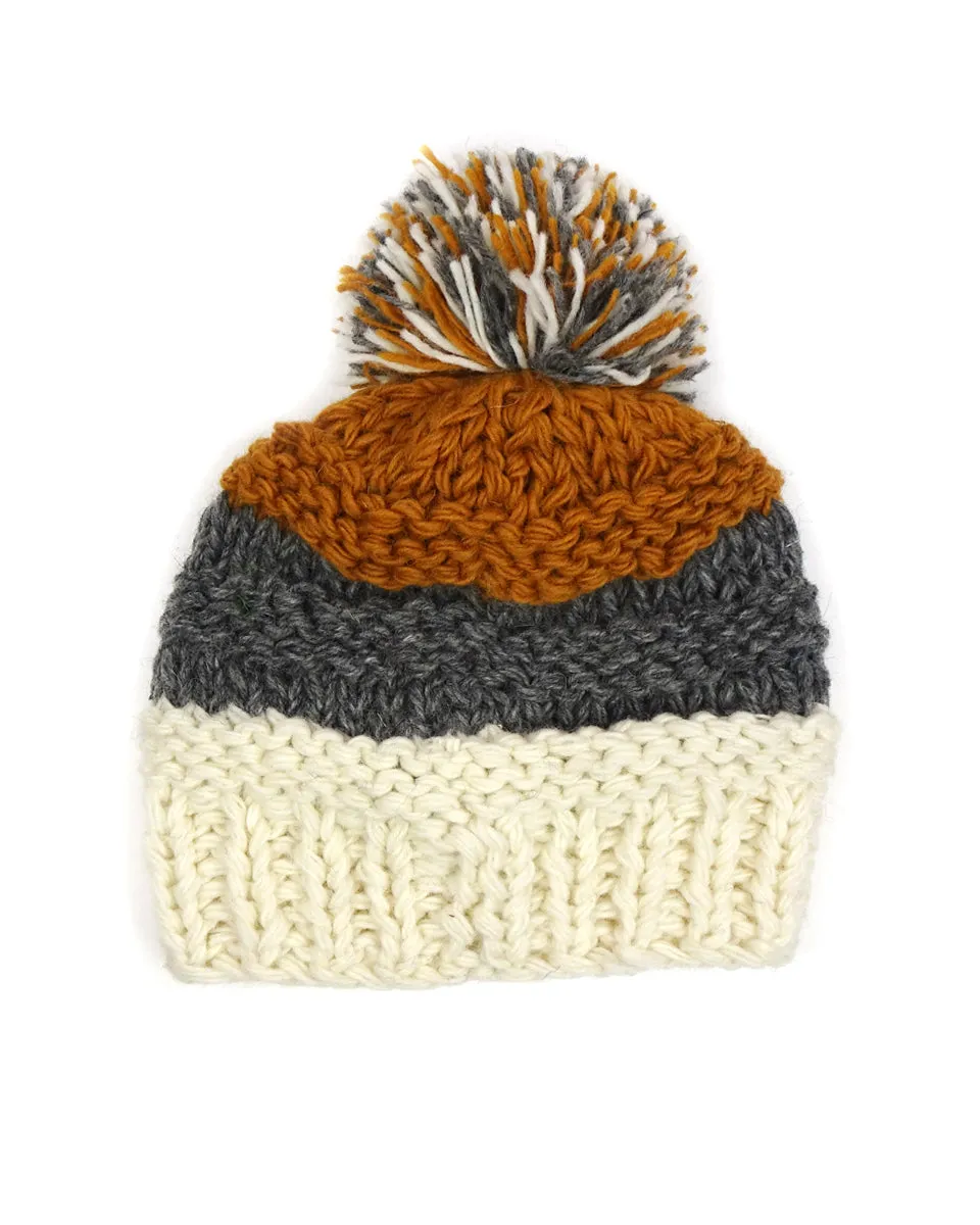 Chunky Hat with Pom Pom