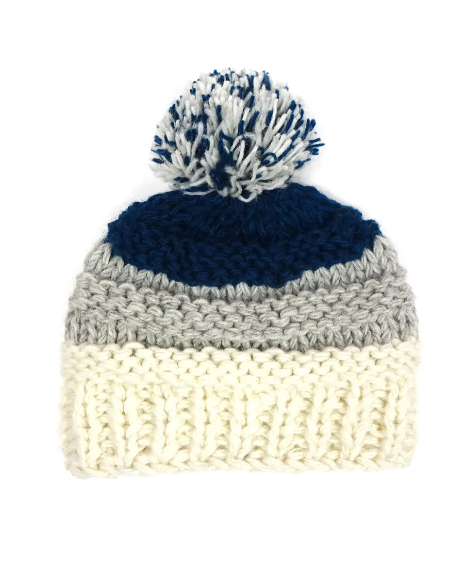 Chunky Hat with Pom Pom