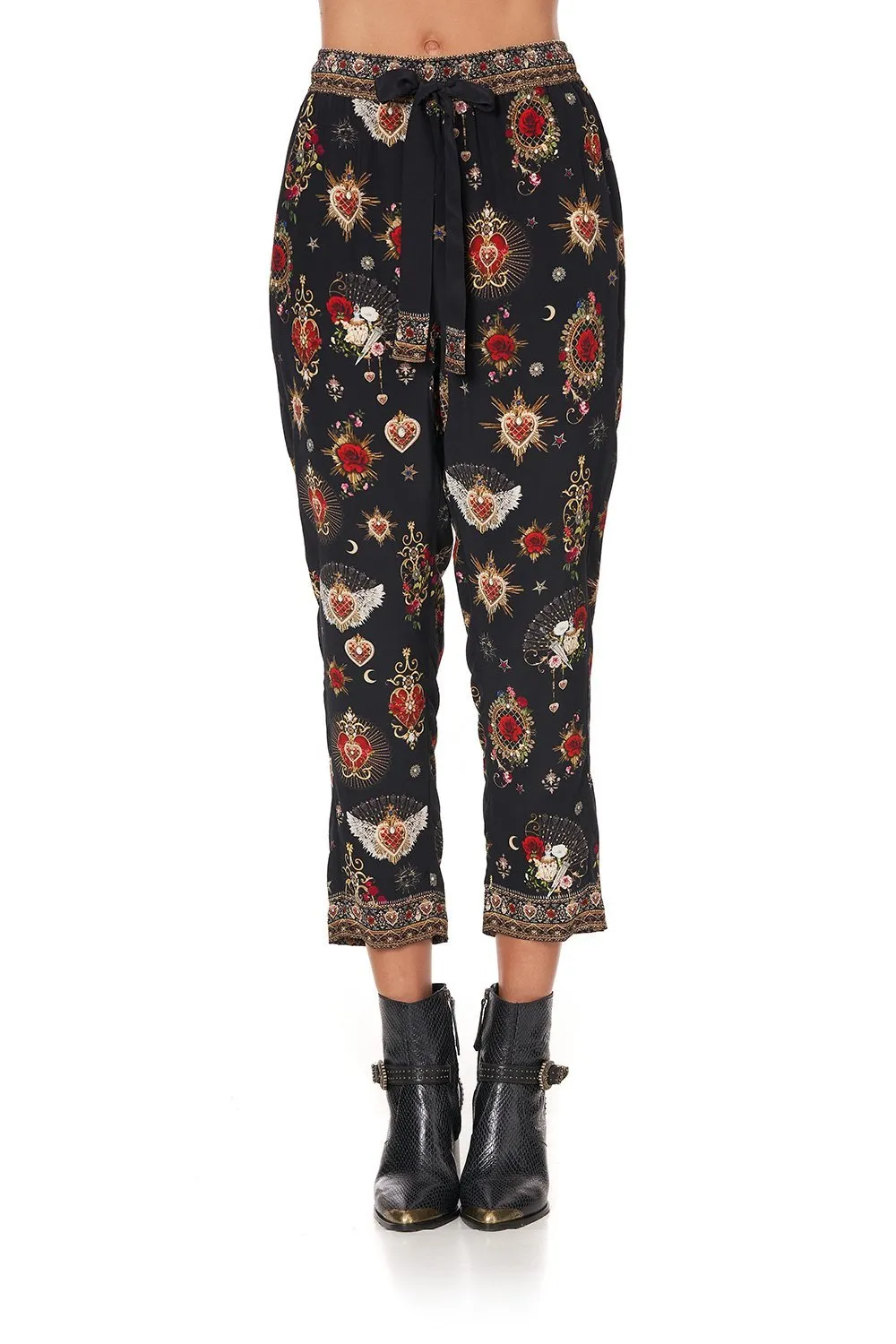 DROP CROTCH SLIM LEG PANT MONTAGUES CAPULET