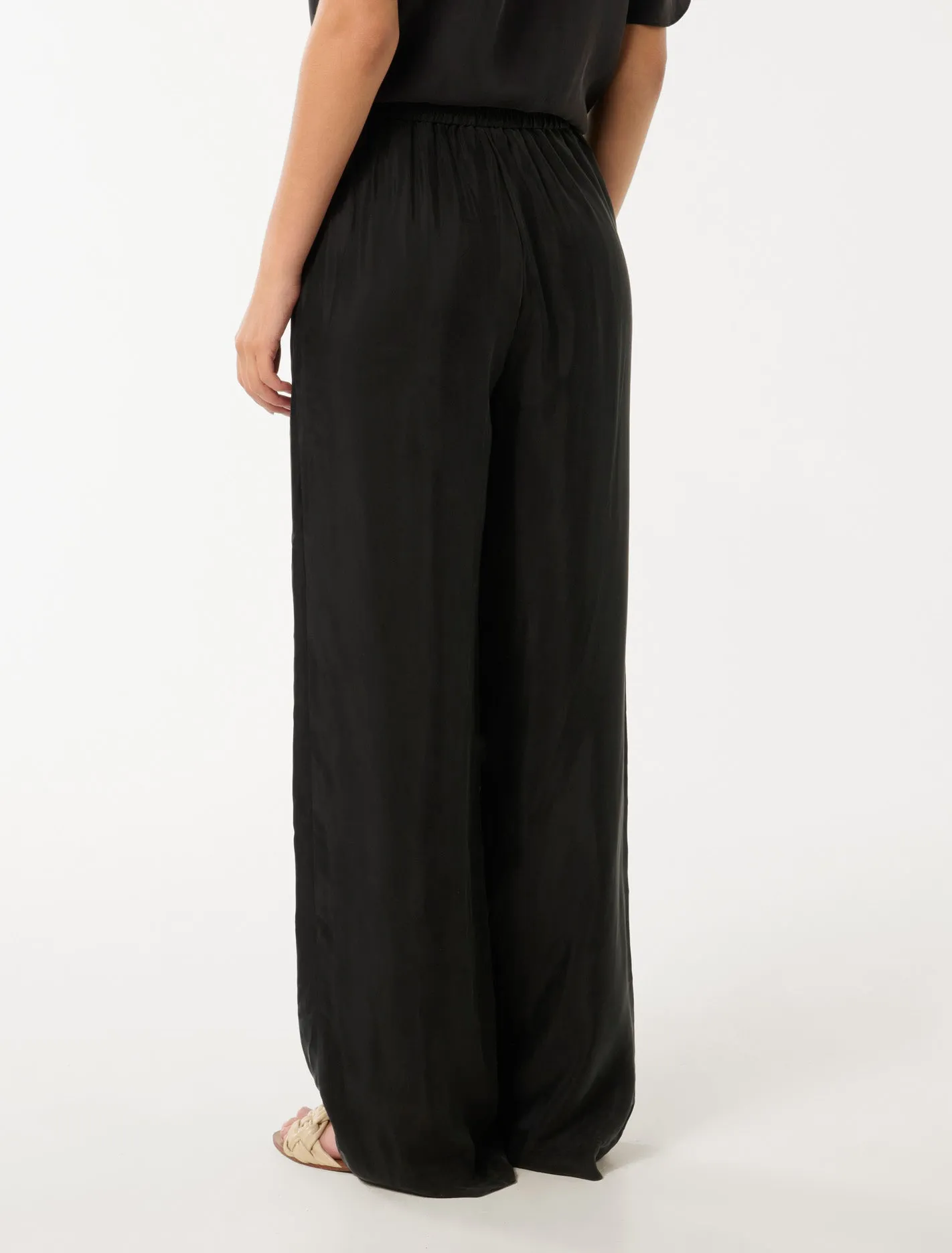 Emma Cupro Wide Leg Pants