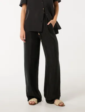 Emma Cupro Wide Leg Pants