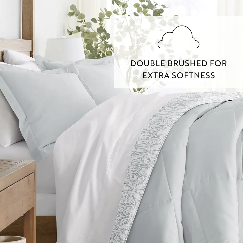 English Countryside Reversible Down-Alternative Comforter Set