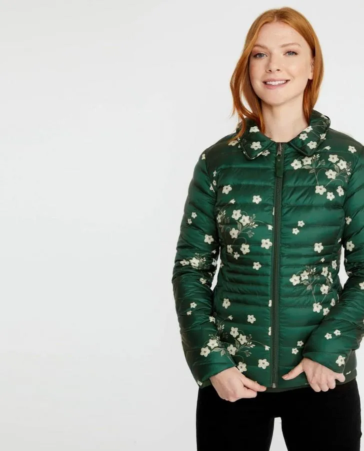 Evergreen Down Reversible Scattered Anemone Jacket