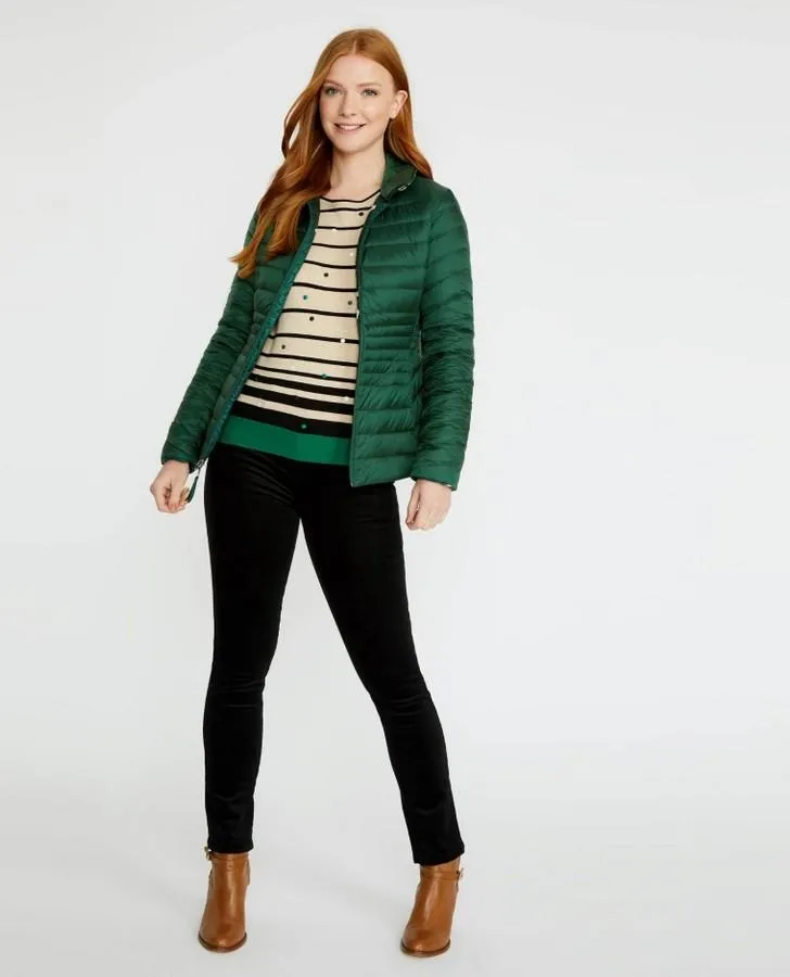 Evergreen Down Reversible Scattered Anemone Jacket