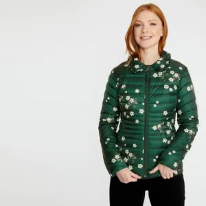 Evergreen Down Reversible Scattered Anemone Jacket