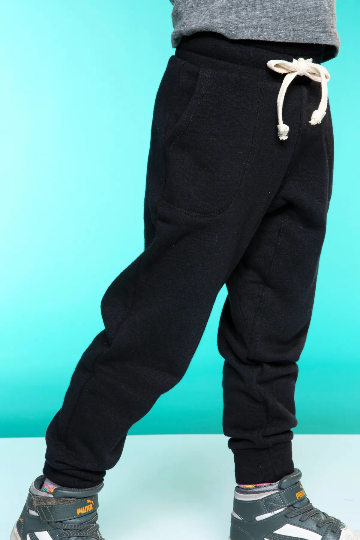 French Terry Cozy Jogger 2-Pack - Vintage Black Heather Grey