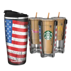 FrostBuddy® 30oz To-Go Buddy American Flag Coffee Insulator TOGO30-MERICA