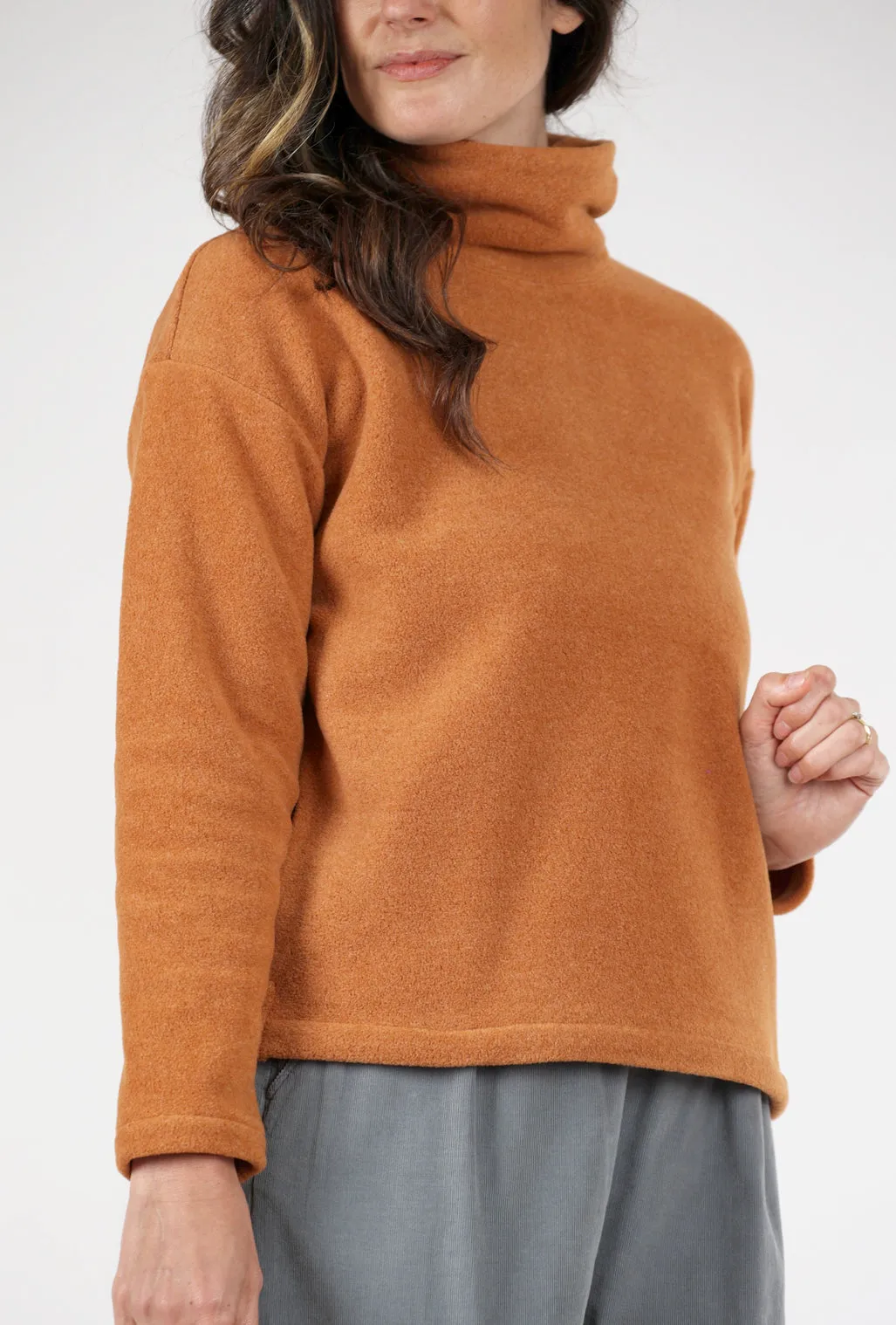 Frosted Fleece Pullover, Spice