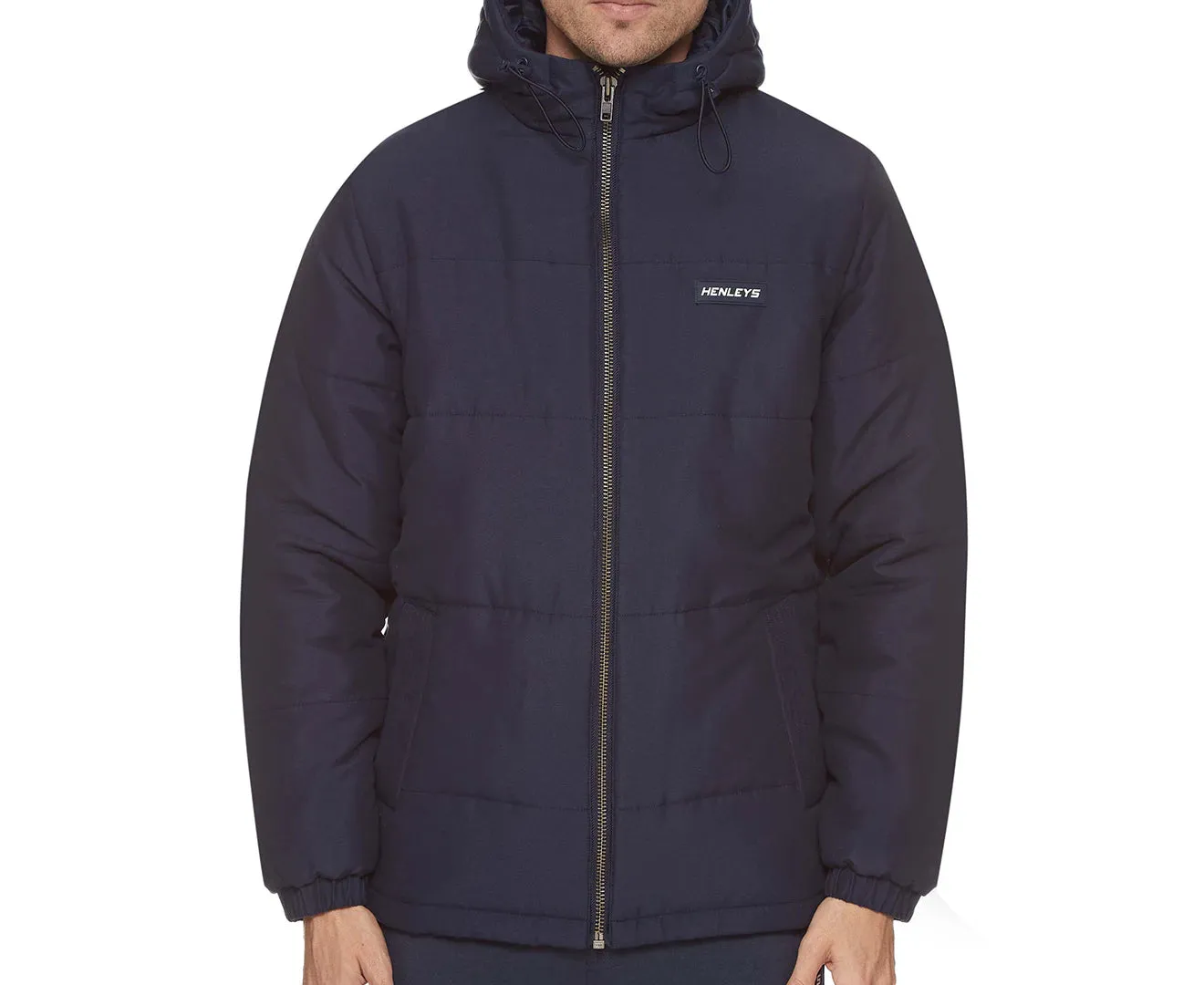 HENLEYS FLETCHER PUFFER JACKET -  MEN - NAVY