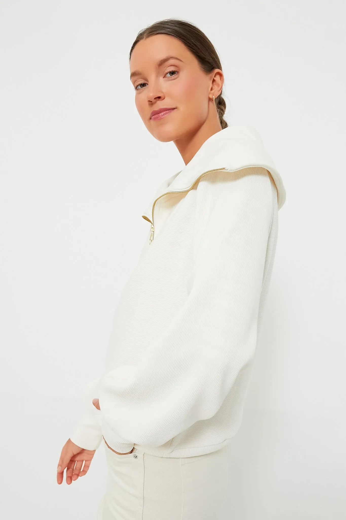 Ivory Vine Half Zip