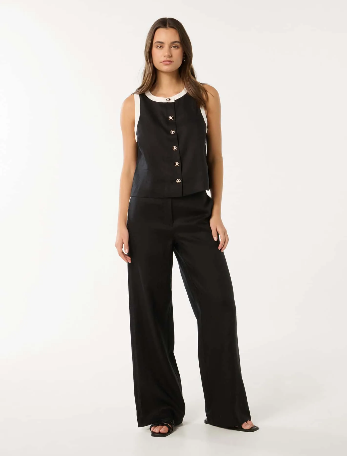 Keeley Tipped Wide Leg Pants