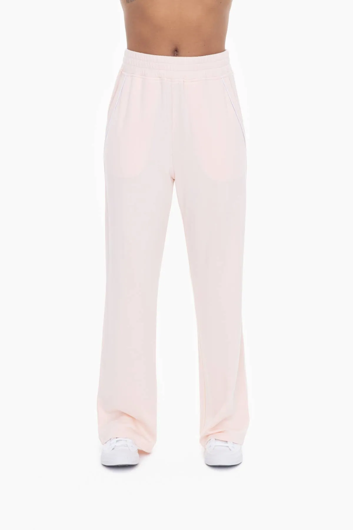 Lilac Wide Leg Fleece Lounge Pants