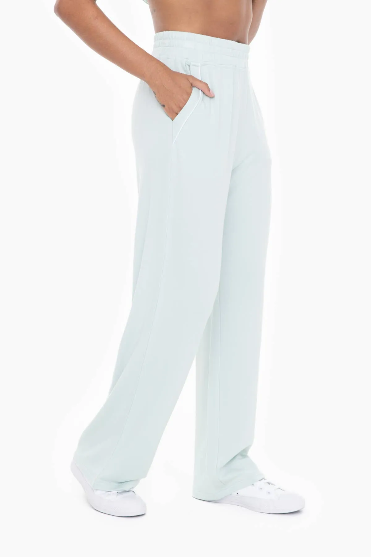 Lilac Wide Leg Fleece Lounge Pants