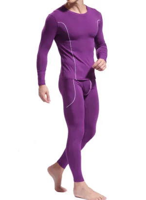 Men’s Bamboo Long Underwear. Crew Neck.