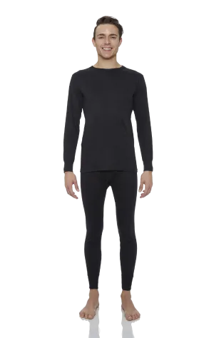 Men's Solid Thermal Set