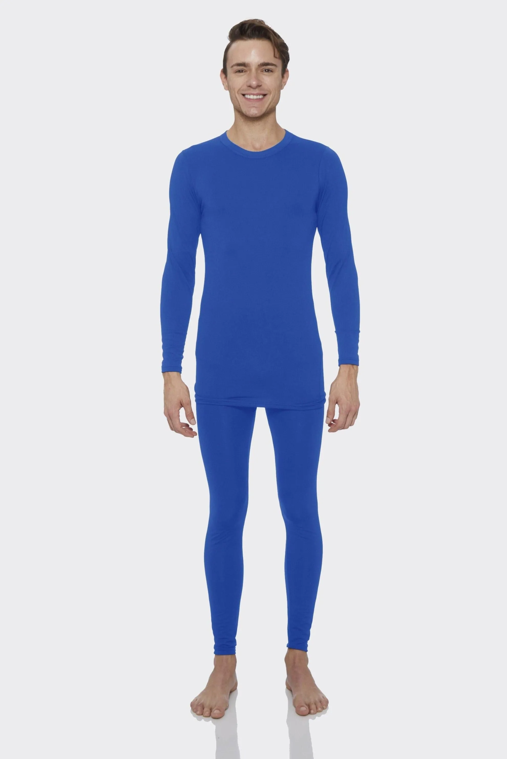 Men's Solid Thermal Set