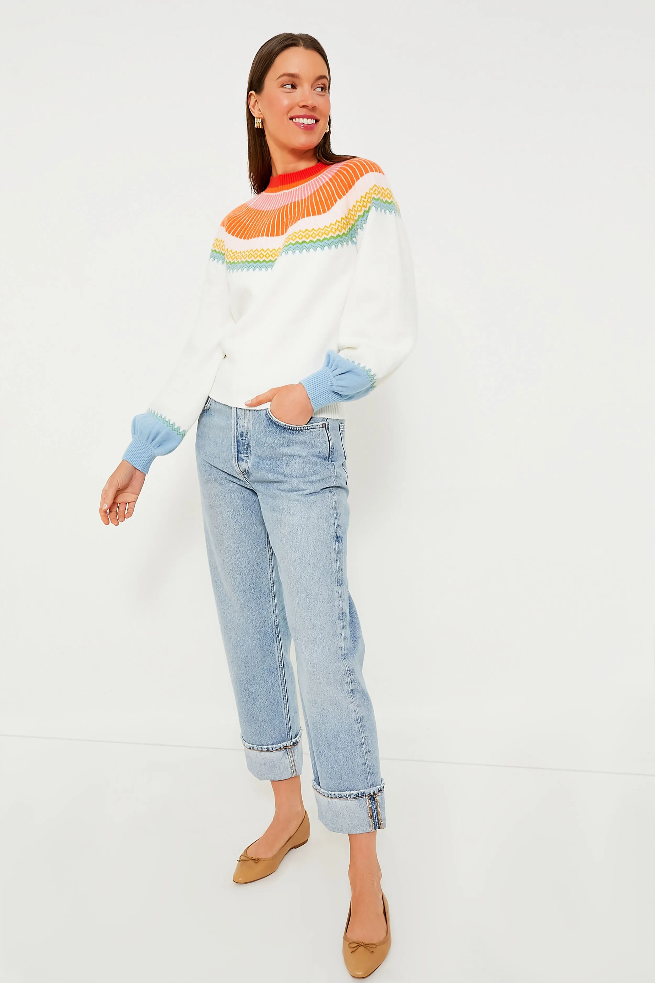 Pastel Color Block Sweater