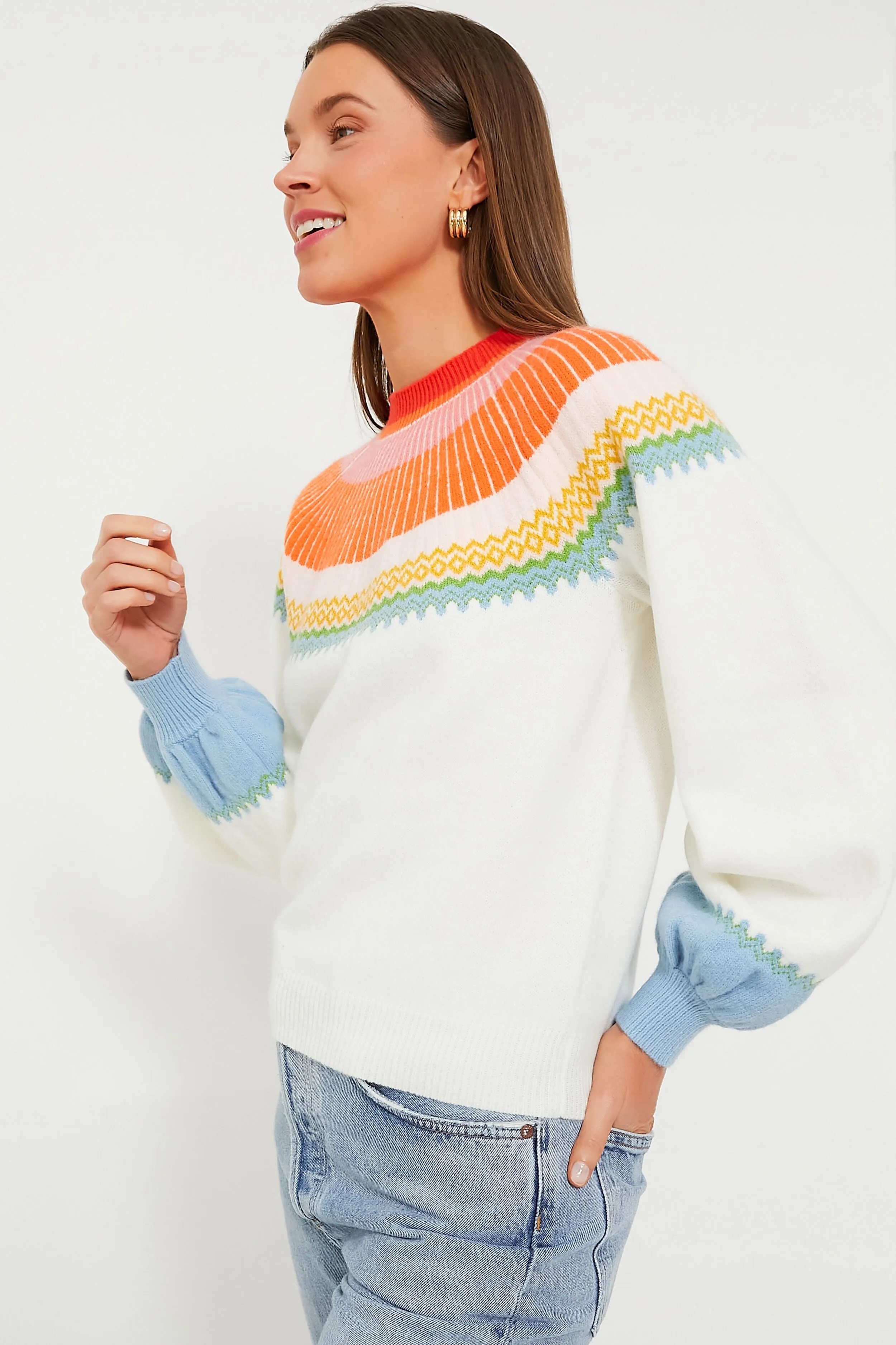 Pastel Color Block Sweater