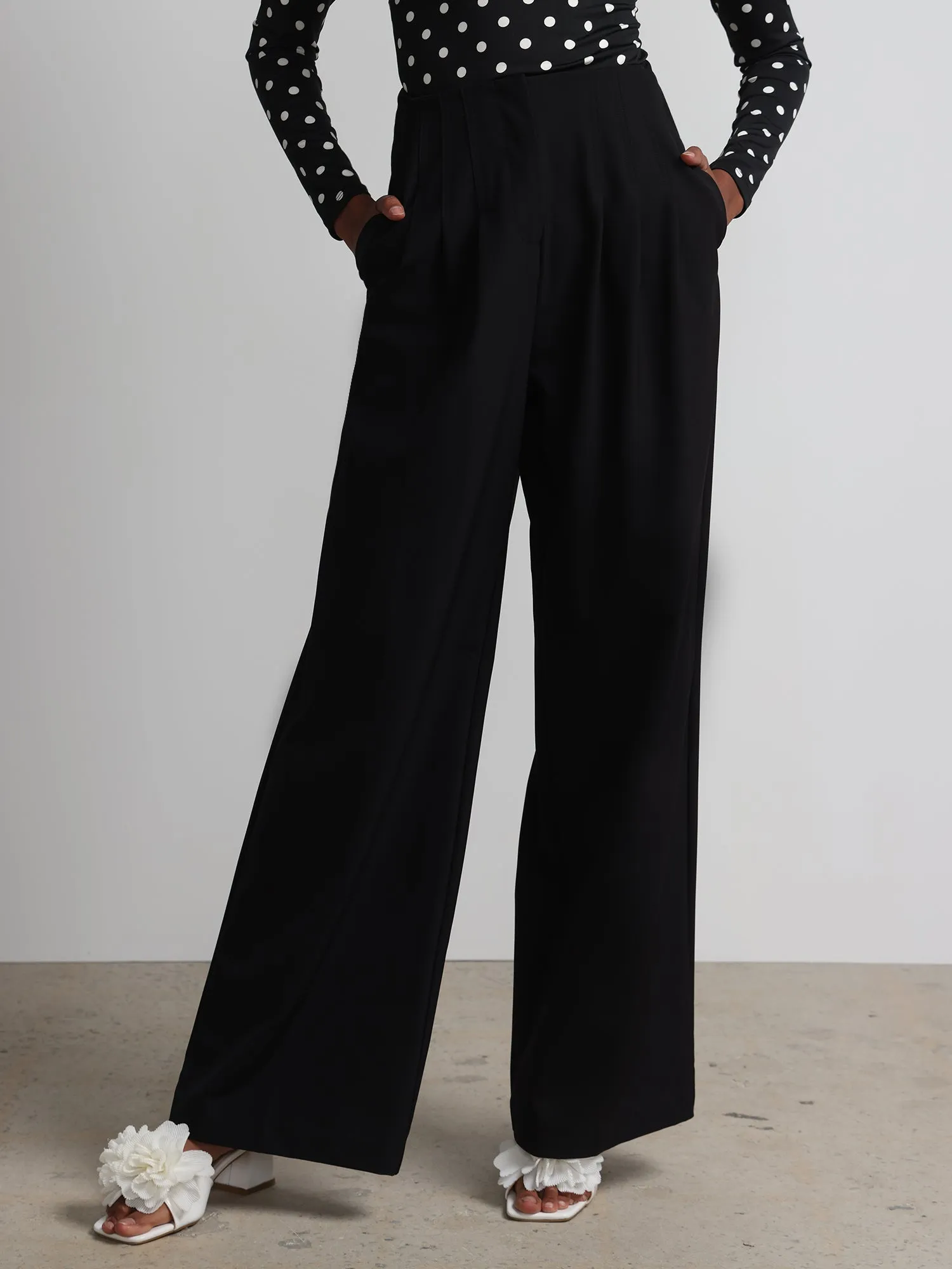 Pleated Wide-Leg Pant - Fit To Flatter