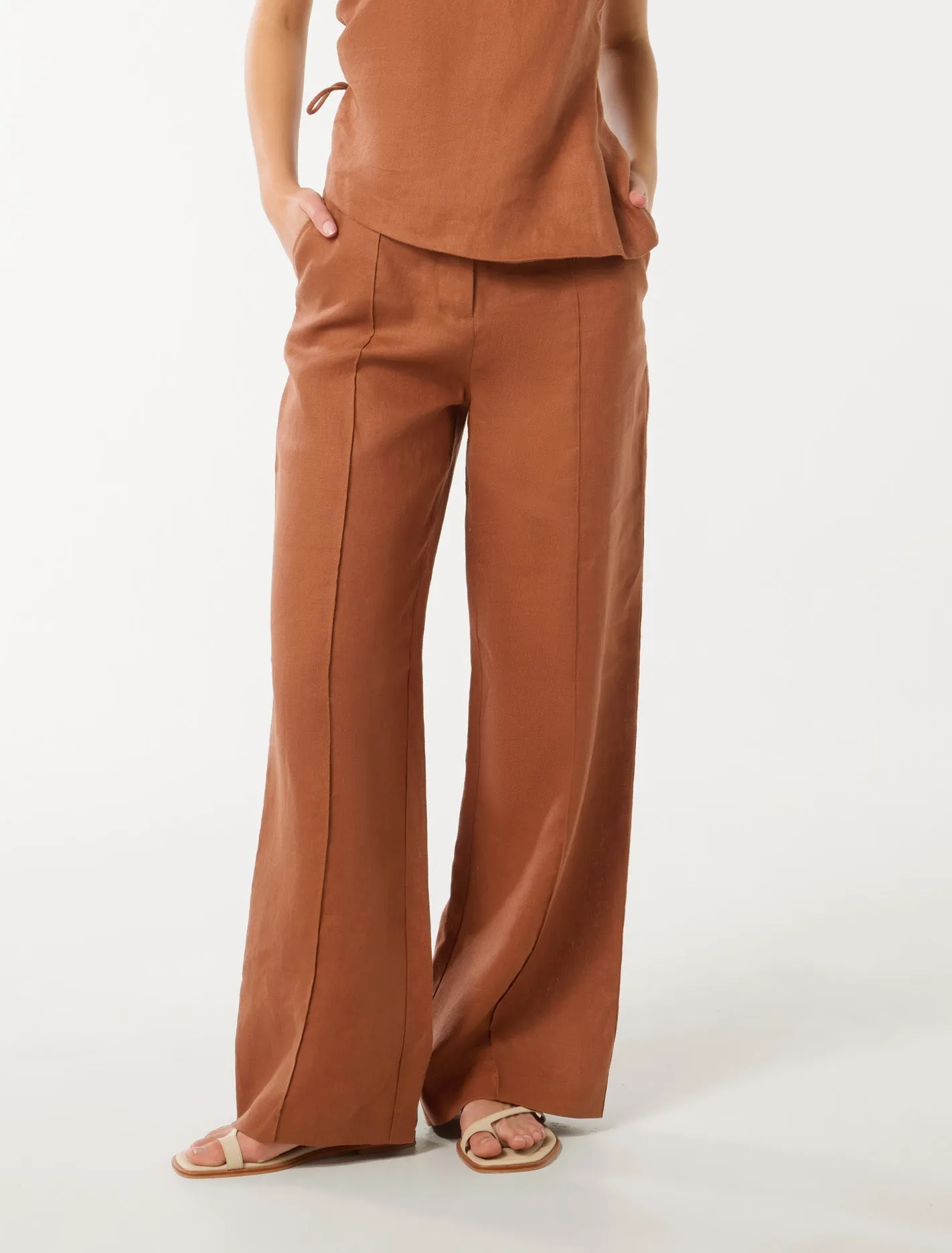 Posey Linen Wide Leg Pants