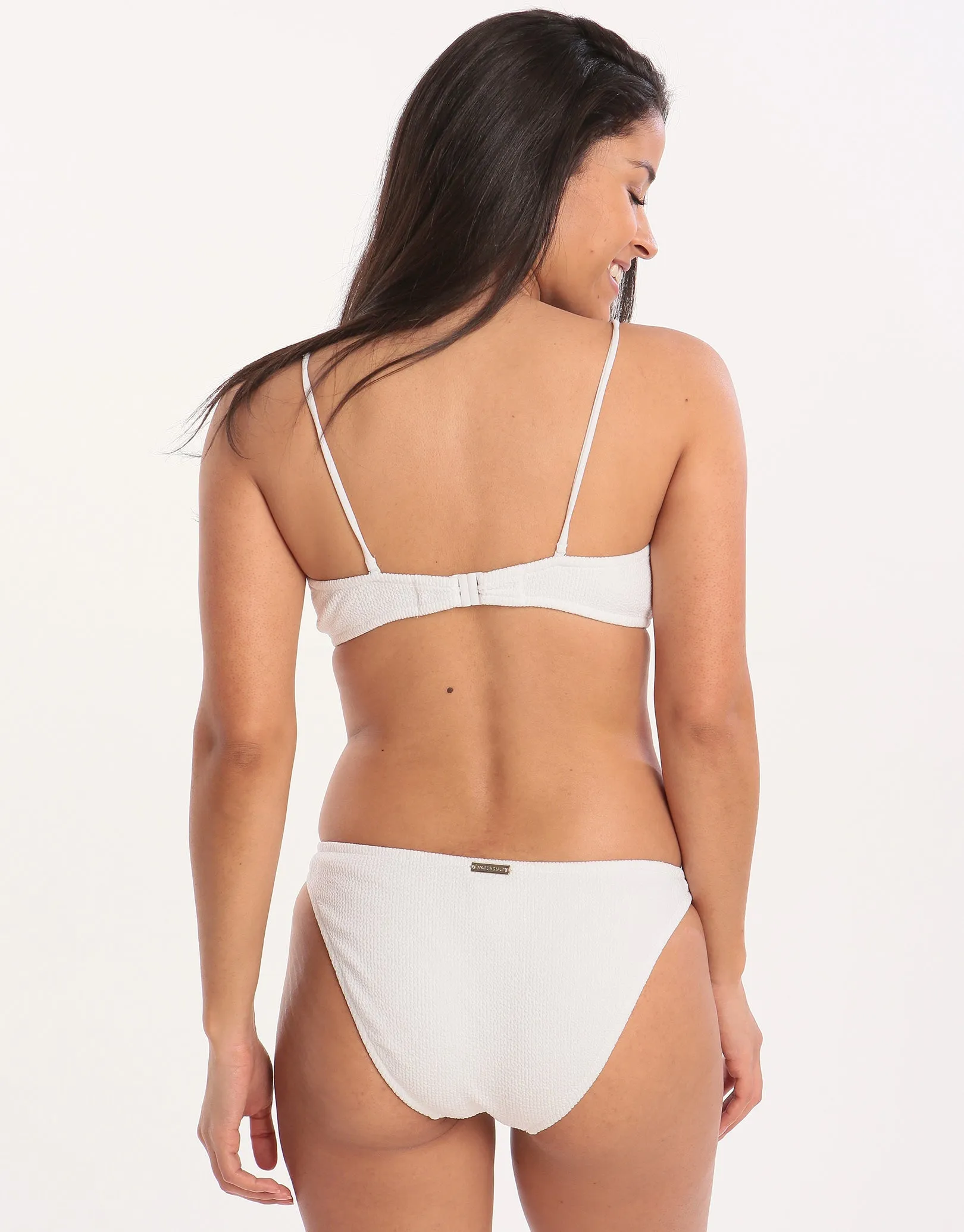 Retro Purity Bikini Bottom - White