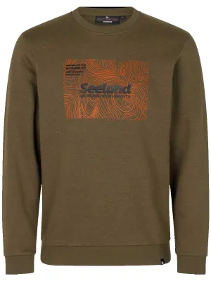 SEELAND Pulse Sweatshirt - Men's - Dark Olive Melange