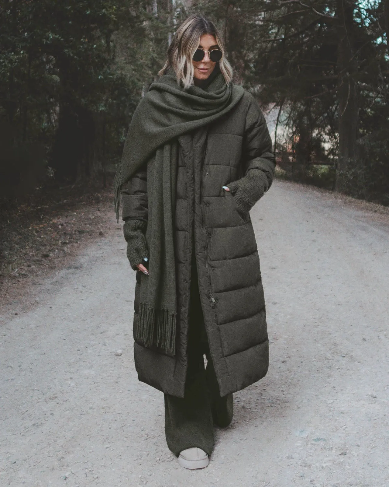 Splendid x @Cellajaneblog Long Puffer Coat