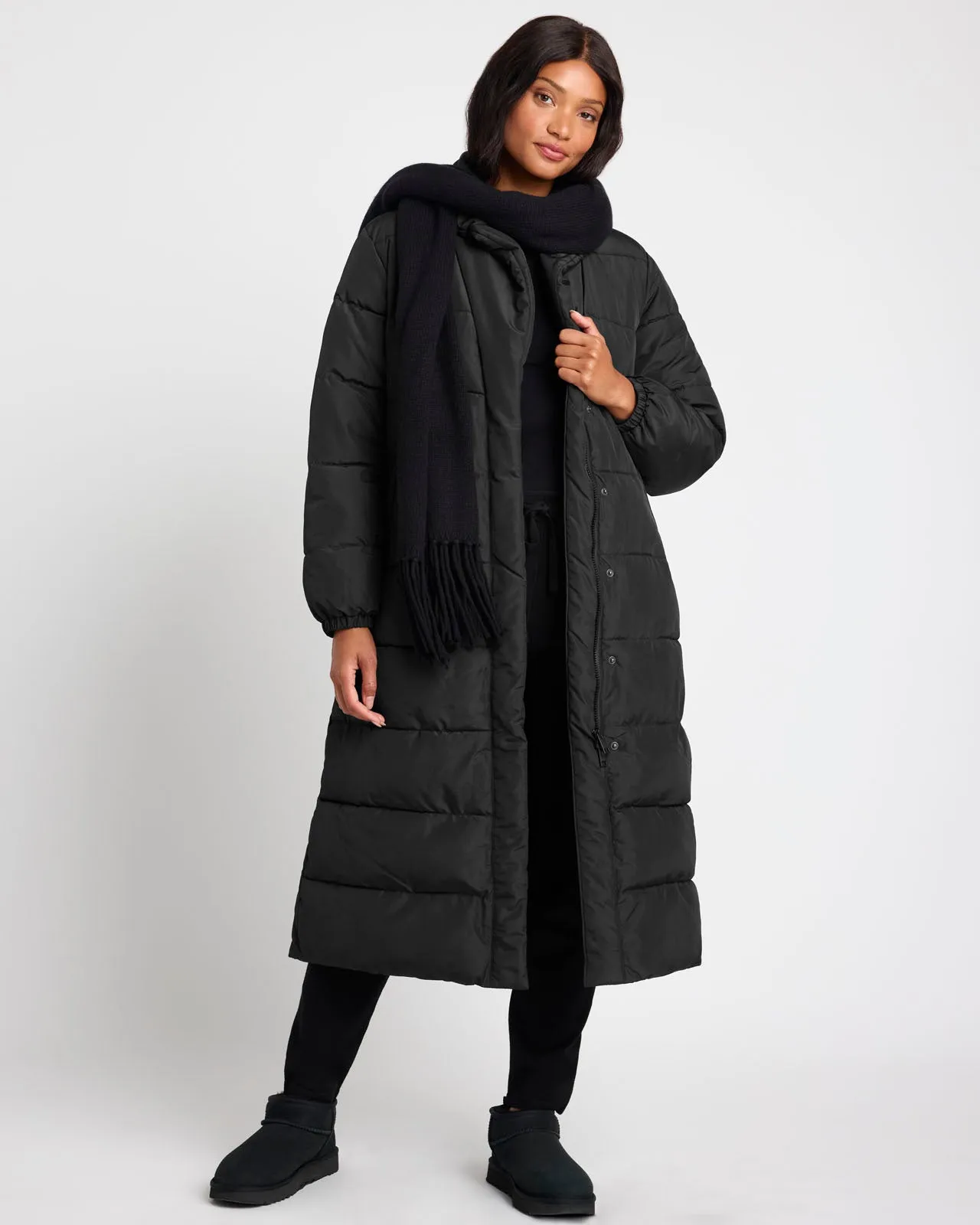 Splendid x @Cellajaneblog Long Puffer Coat