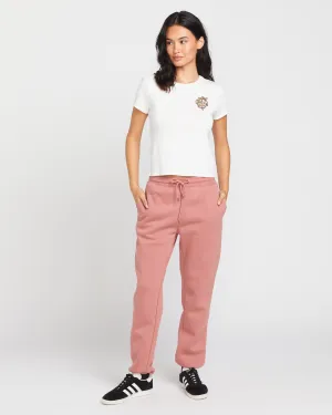 Stone Heart Up Pants - Mauve Rose