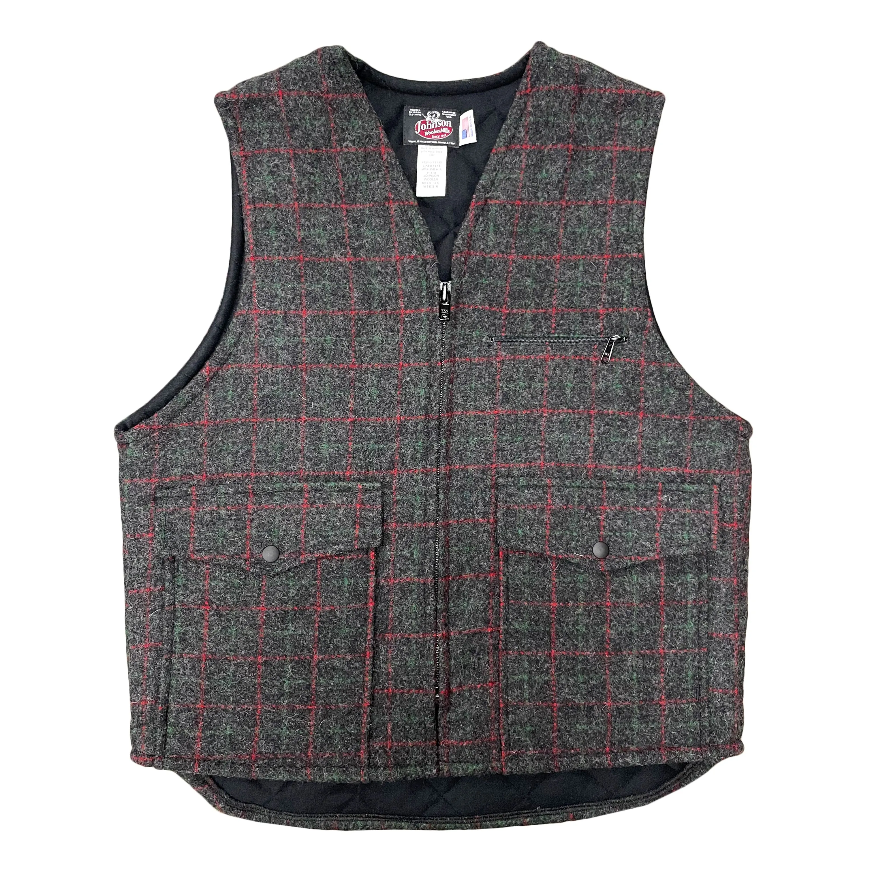 Traditional Lined Wool Vest - Tall