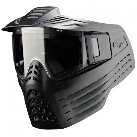 VForce Sentry Paintball Mask - Single Pane Clear Lens - Black