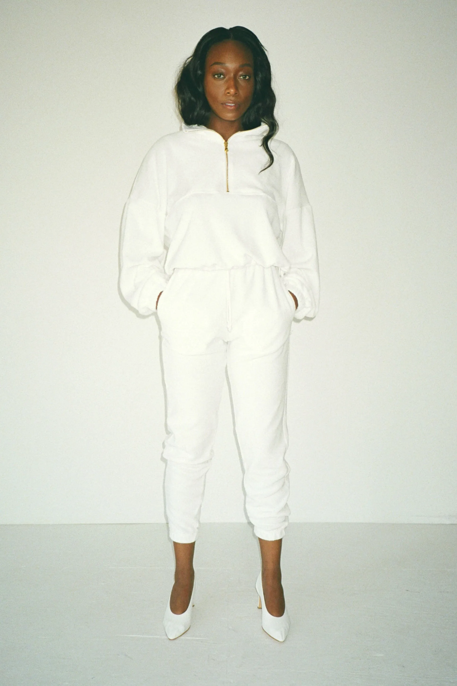 White Terry Beachwood Sweatpant