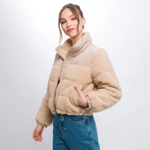 Women's 2-in-1 Sherpa Corduroy Puffer Jacket