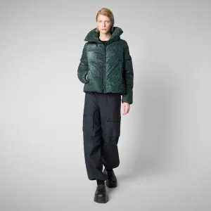 Women's Yvonna Animal free Puffer jacket in Land Green