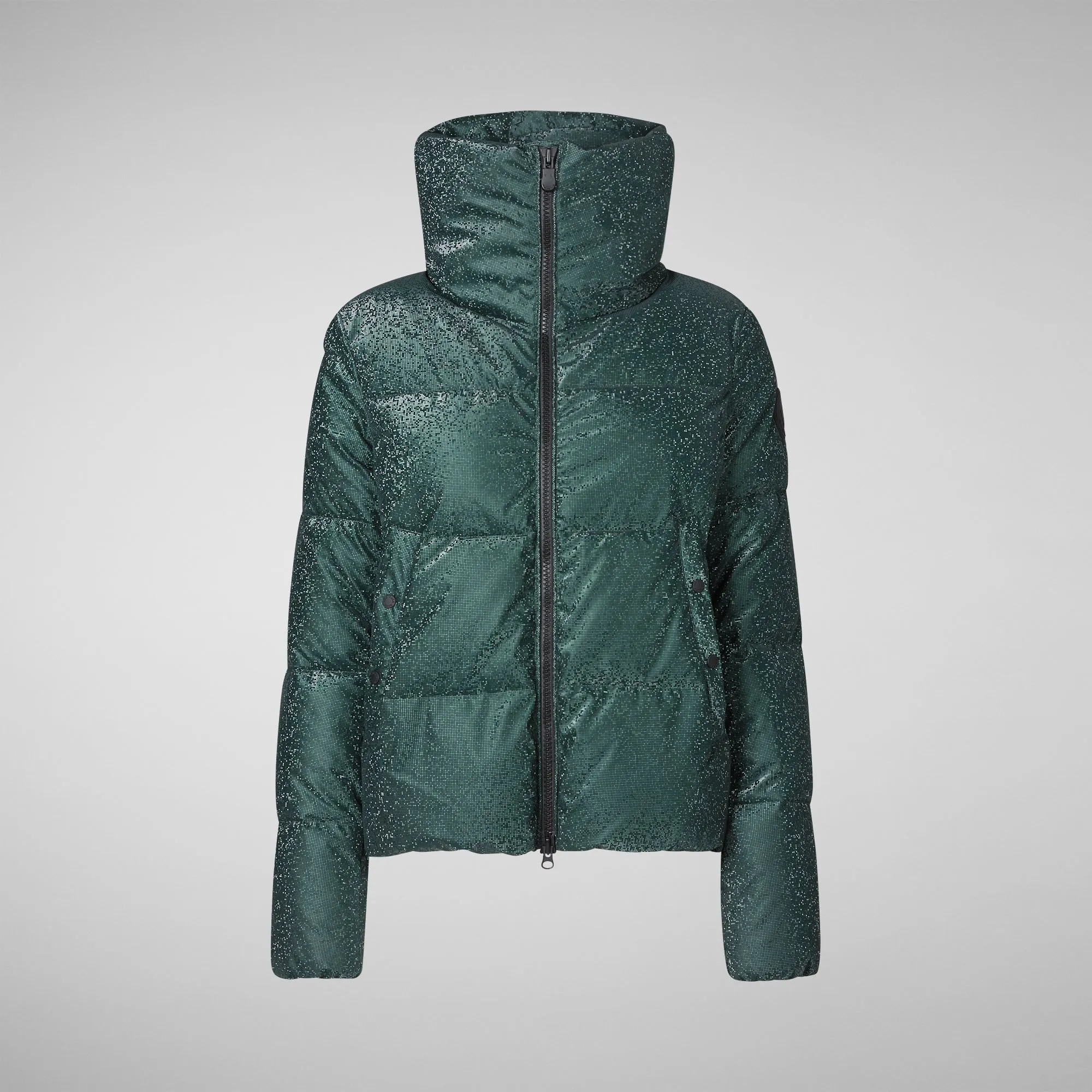 Women's Yvonna Animal free Puffer jacket in Land Green