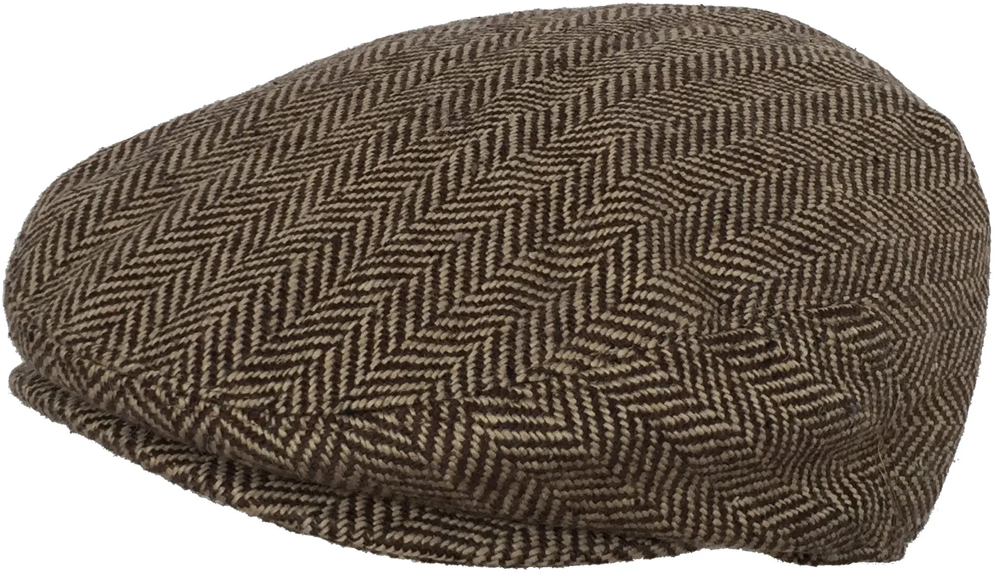 Wool Blend Herringbone Winter Ivy Newsboy Cap